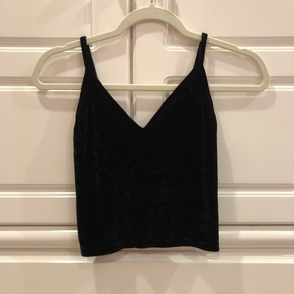 Velvet Tank Top/Crop Top from Brandy Melville